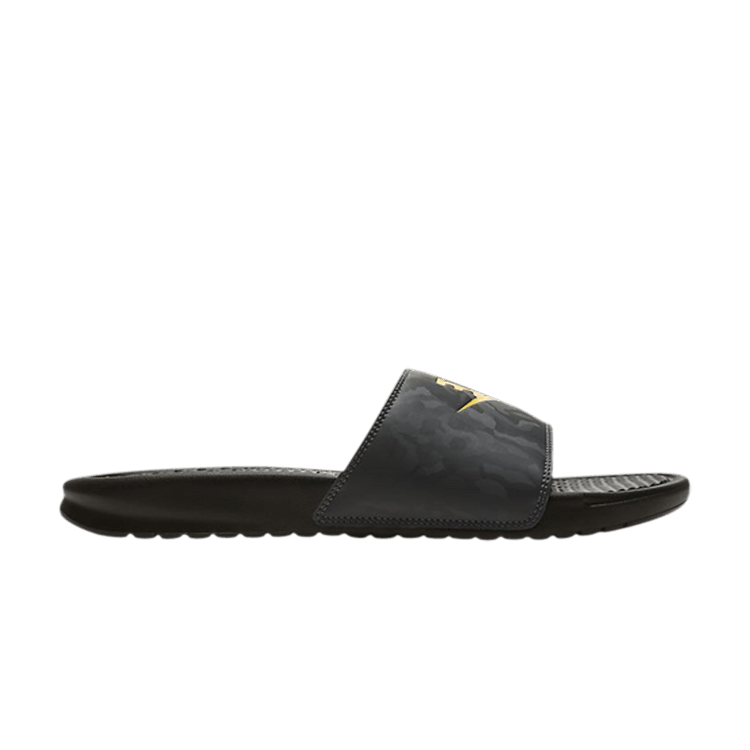 Buy Benassi Slide Black Camo Orange 343880 031 GOAT UK