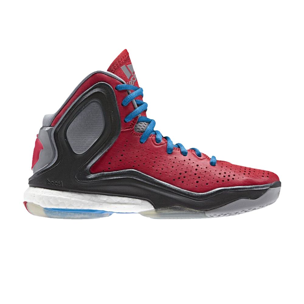 Pre-owned Adidas Originals Adidas D Rose 5 Boost J 'scarlet' | Red | Kid's Size 4.5