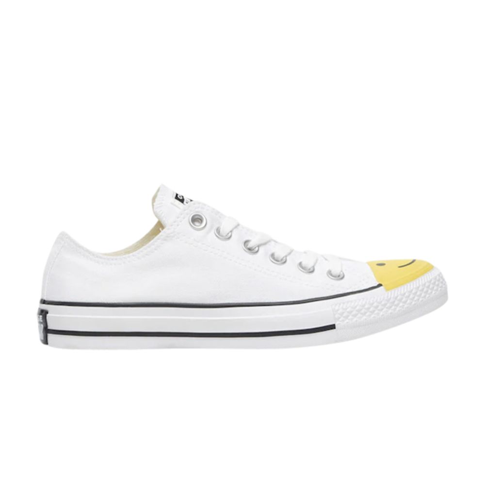 Pre-owned Converse Chuck Taylor All Star Low Gs 'smiley Face - White' | Kid's Size 5