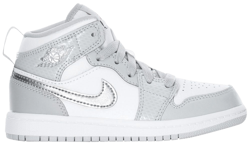 air jordan 1 mid grey foglemon wash white