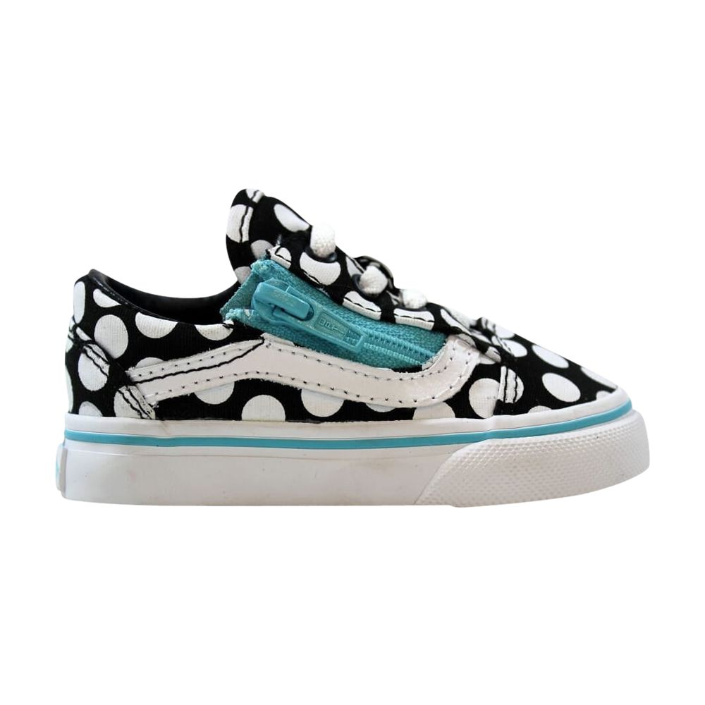 Pre-owned Vans Old Skool Zip Toddler 'polka Dots - Black' | Infant Size 4.5