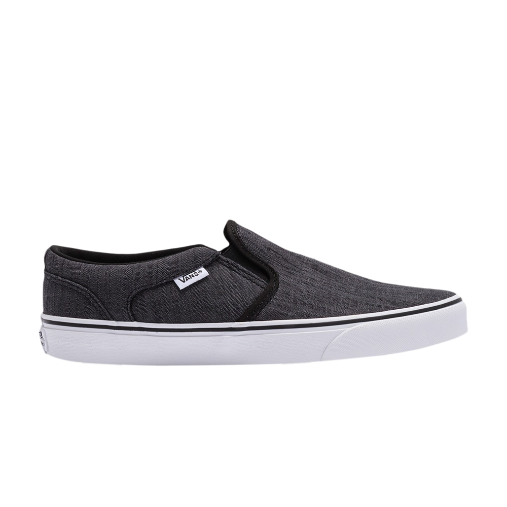 Pre-owned Vans Asher 'distress' In Black