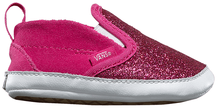 Vans Slip On V Crib Glitter Rosy
