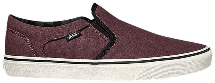 Vans Asher Washed Canvas   Port