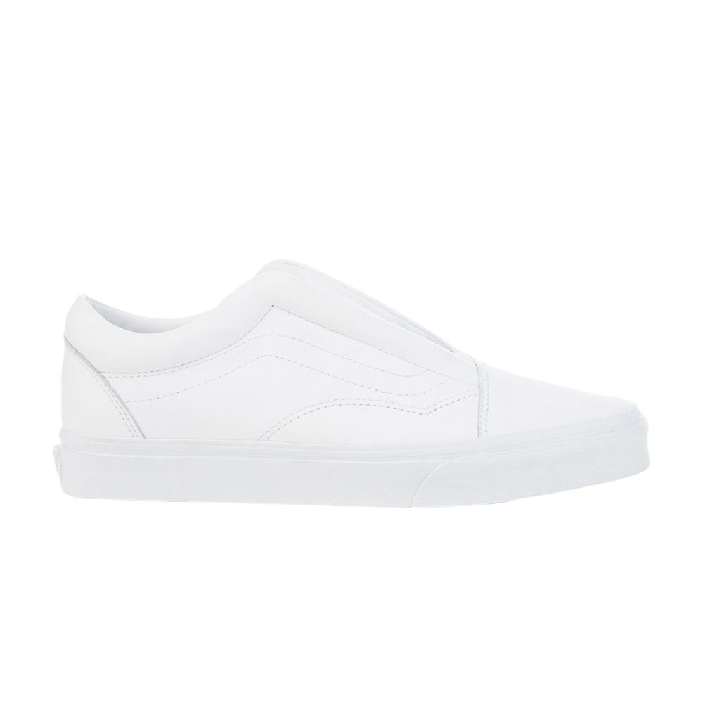 Pre-owned Vans Old Skool Laceless Dx 'true White'