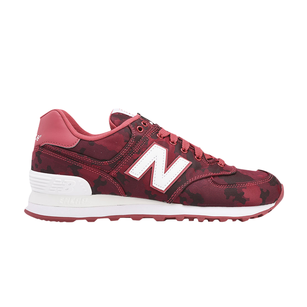 Pre-owned New Balance Wmns 574 'camo - Raddish' In Red