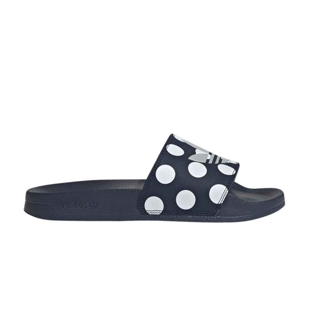 adidas adilette slides polka dot