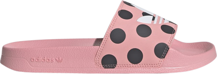 Wmns Adilette Lite Slides 'Trefoil Logo - Polka Dot Pink'