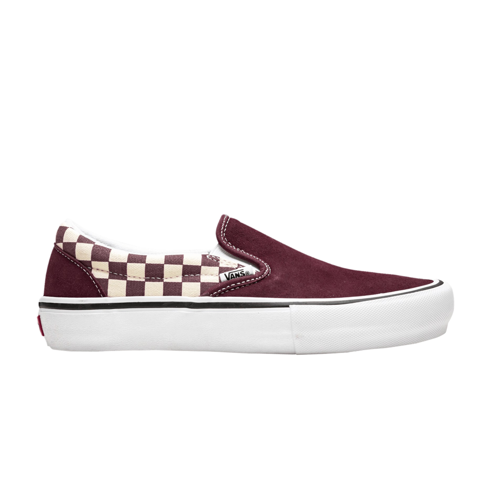 Pre-owned Vans Slip-on Pro 'checkerboard - Port Royale' In Red