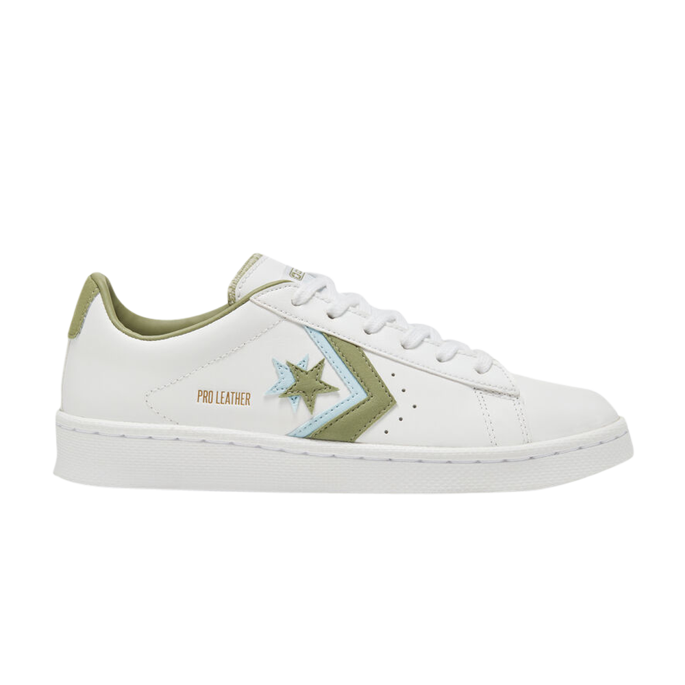 Pre-owned Converse Pro Leather Low 'sunblocked - Sage Blue' In White