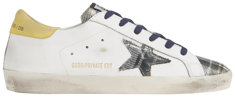 Golden Goose Wmns Superstar Green Tartan Plaid