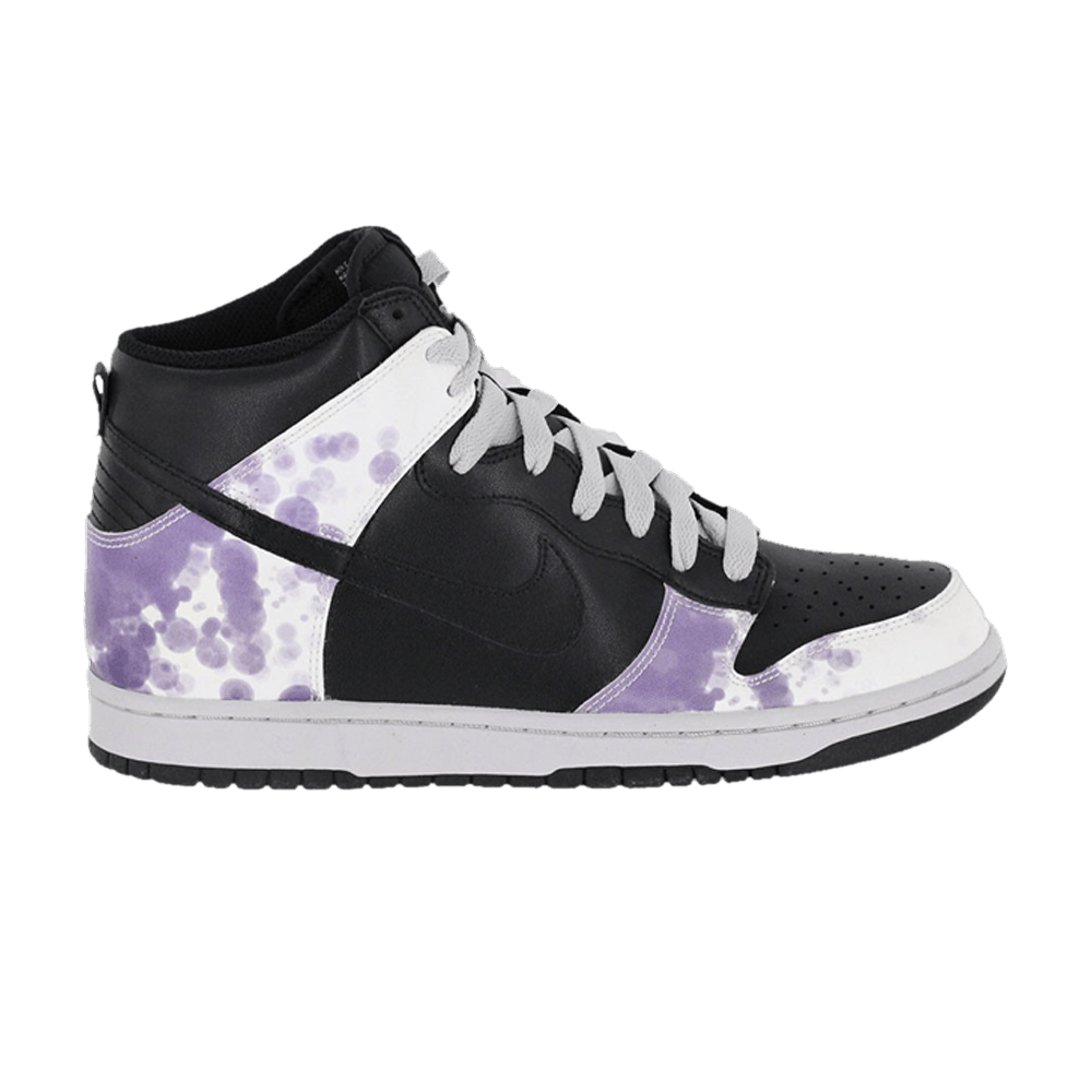 dunk high black purple