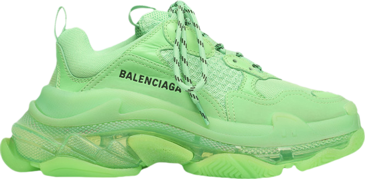 Balenciaga Wmns Triple S Clear Sole Trainer 'Neon Green'
