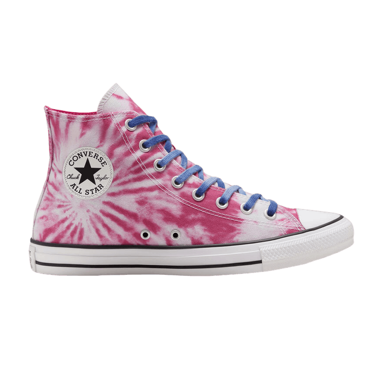 Pink tie dye converse top