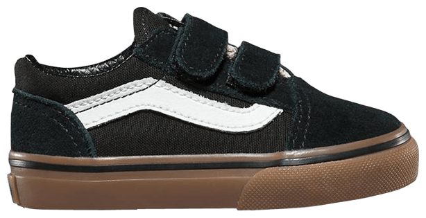 Vans Old Skool V Toddler Black Gumsole
