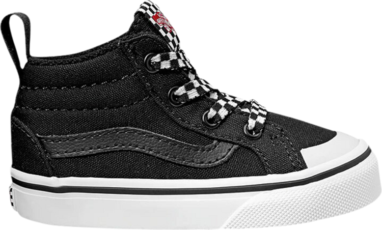 Racer Mid Toddler 'Check Lace - Black'