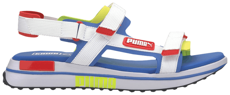 Puma Future Rider Game On White Risk Red