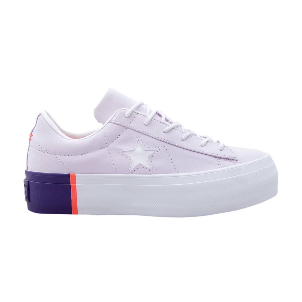 Pre-owned Converse Wmns One Star Platform Low 'barely Grape Rush Coral' | Purple | Women's Size 8.5