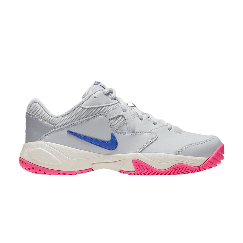 Pre-owned Nike Wmns Court Lite 2 'pure Platinum Race Blue' In Grey