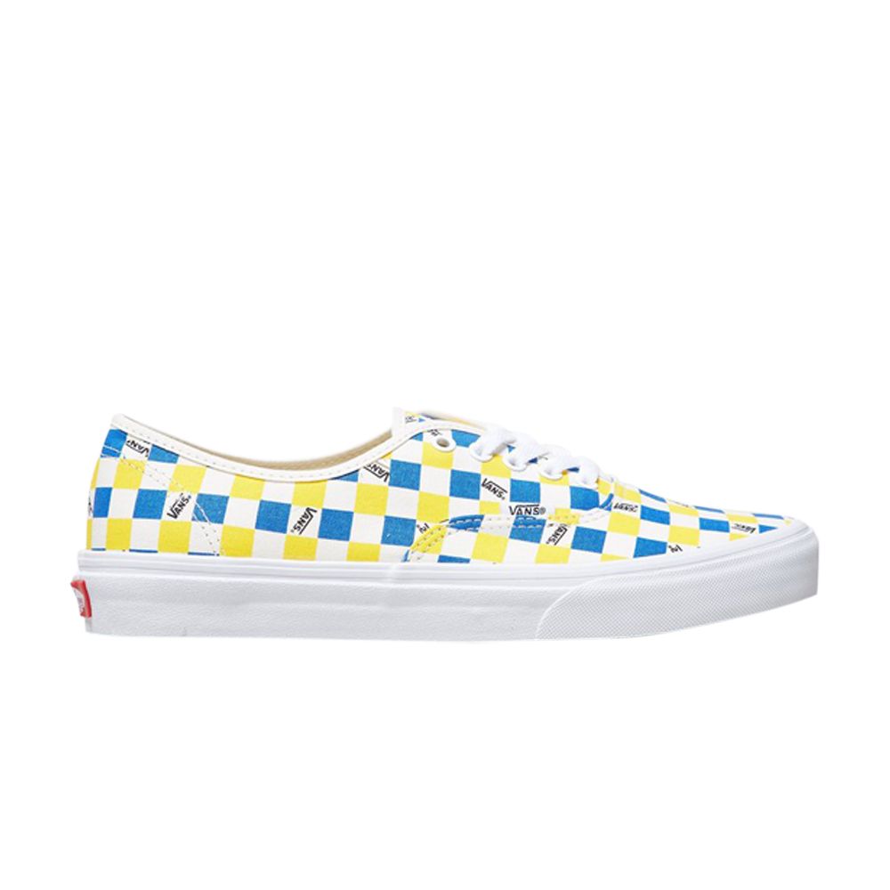 Vans Authentic 'BMX Checkerboard - Blue Lemon' | Yellow | Men's Size 8 - VN0A38EMS3C