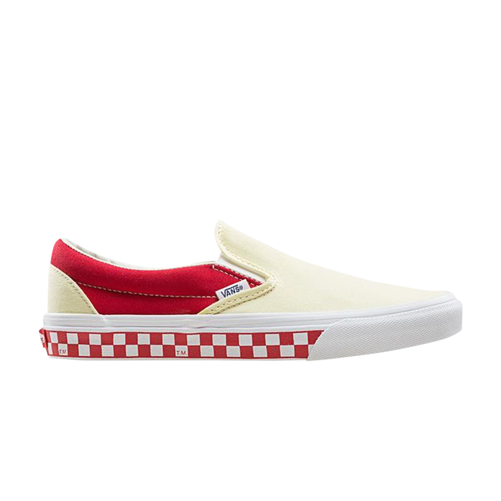 Pre-owned Vans Classic Slip-on 'checker - Racing Red'