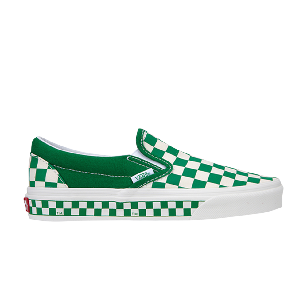 Pre-owned Vans Classic Slip-on 'nextor Checkerboard - Jolly Green'