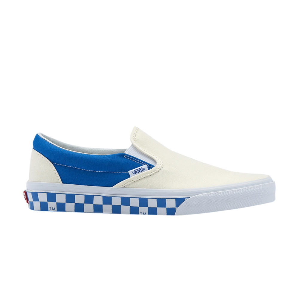 Pre-owned Vans Classic Slip-on 'sidewall Check - Imperial Blue'