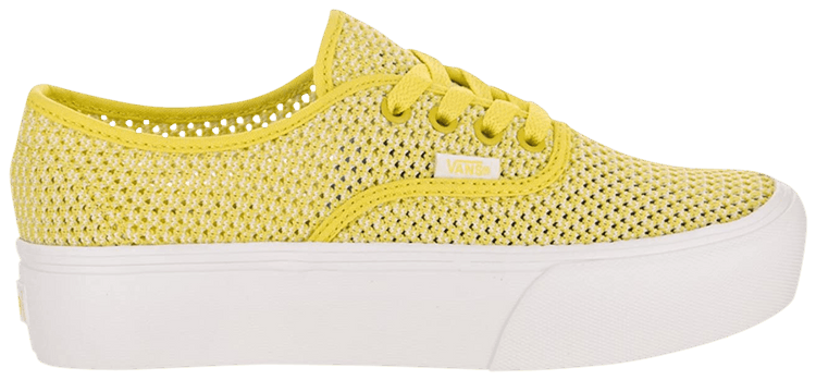 Vans Authentic Platform 20 Summer Mesh   Green Sheen