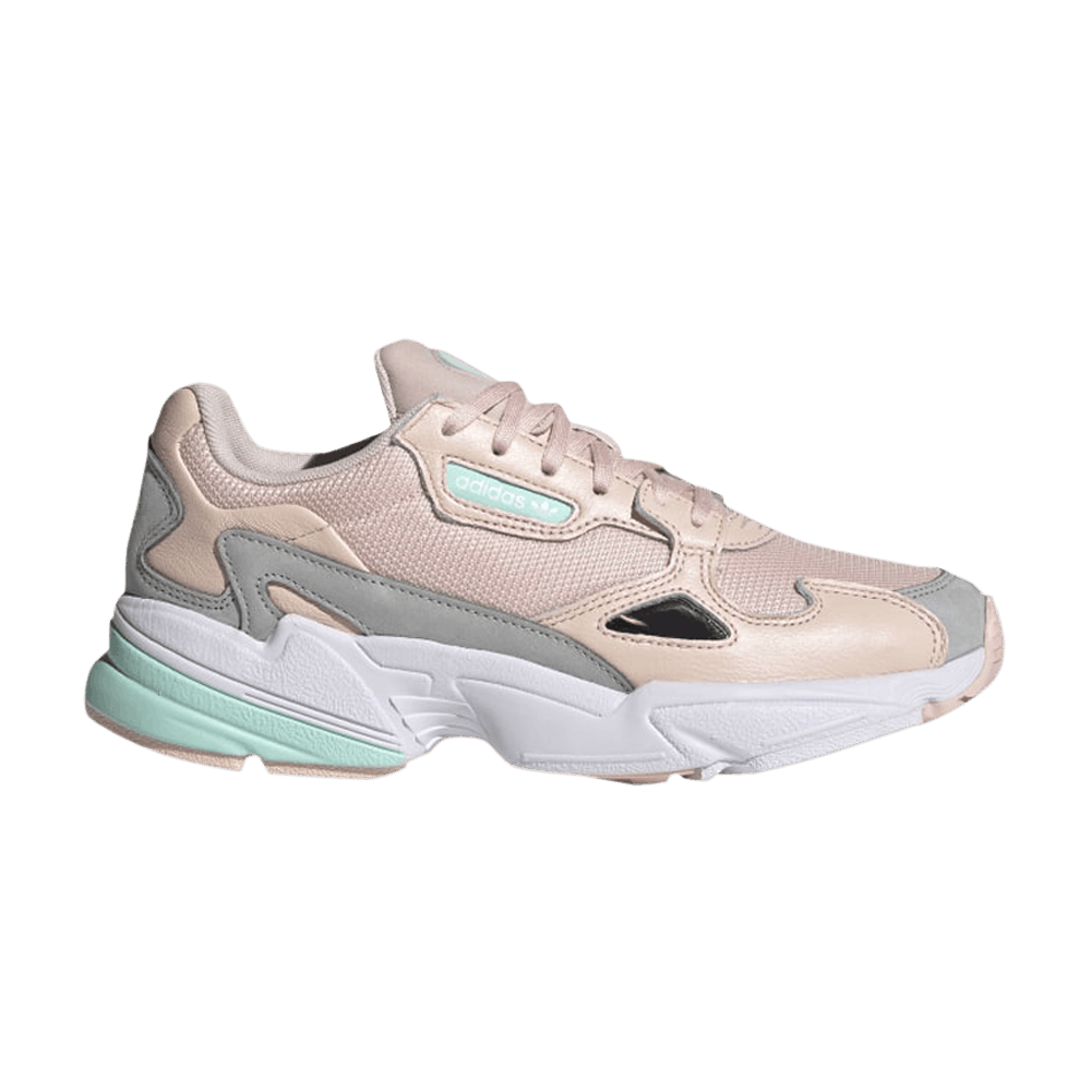 adidas falcon grey green pink