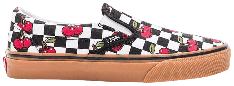 Vans Classic Slip On Cherry Checker