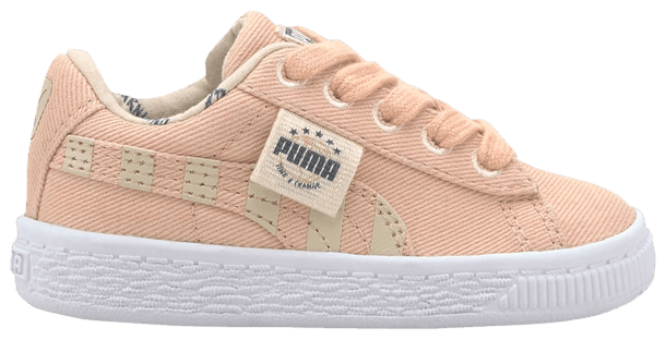 Puma Basket Canvas Infant Time 4 Change Pink Sand