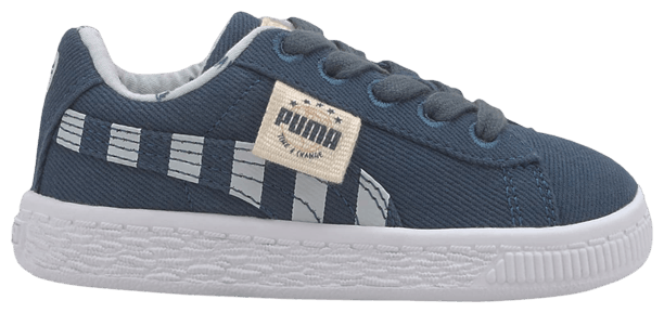 Puma Basket Canvas Infant Time 4 Change   Dark Denim