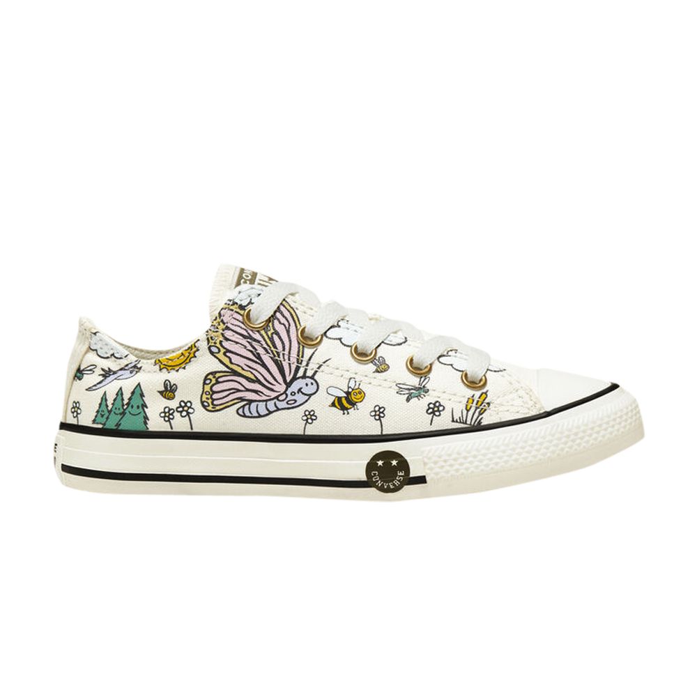 Pre-owned Converse Chuck Taylor All Star Low Gs 'summer Camp - Vintage White' | Kid's Size 1