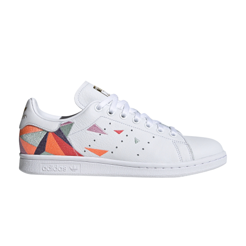Pre-owned Adidas Originals Wmns Stan Smith 'geometric Print' In White