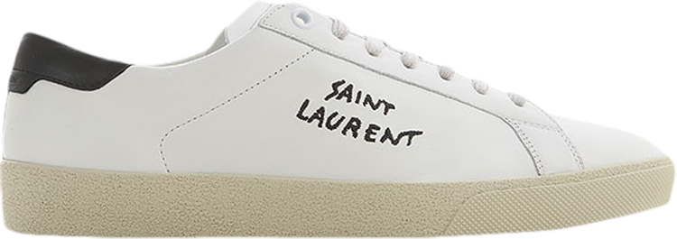 Saint Laurent SL-06 Court Leather 'White Black' 2020