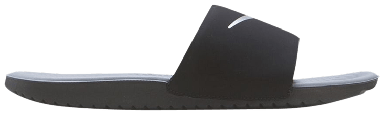 Nike Kawa Slide GS Black Metallic Silver