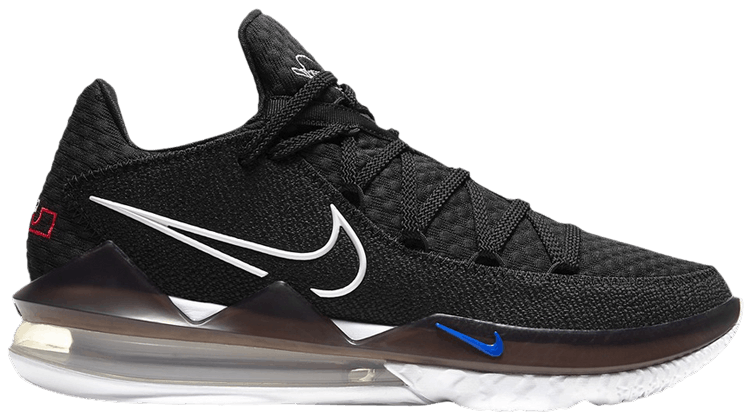 Nike lebron 17 low black white cheap