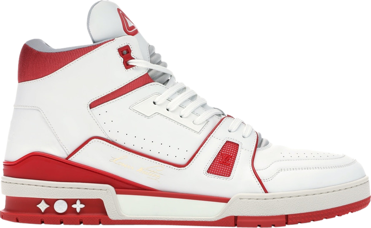 Louis Vuitton Mid Trainer 'White Red'
