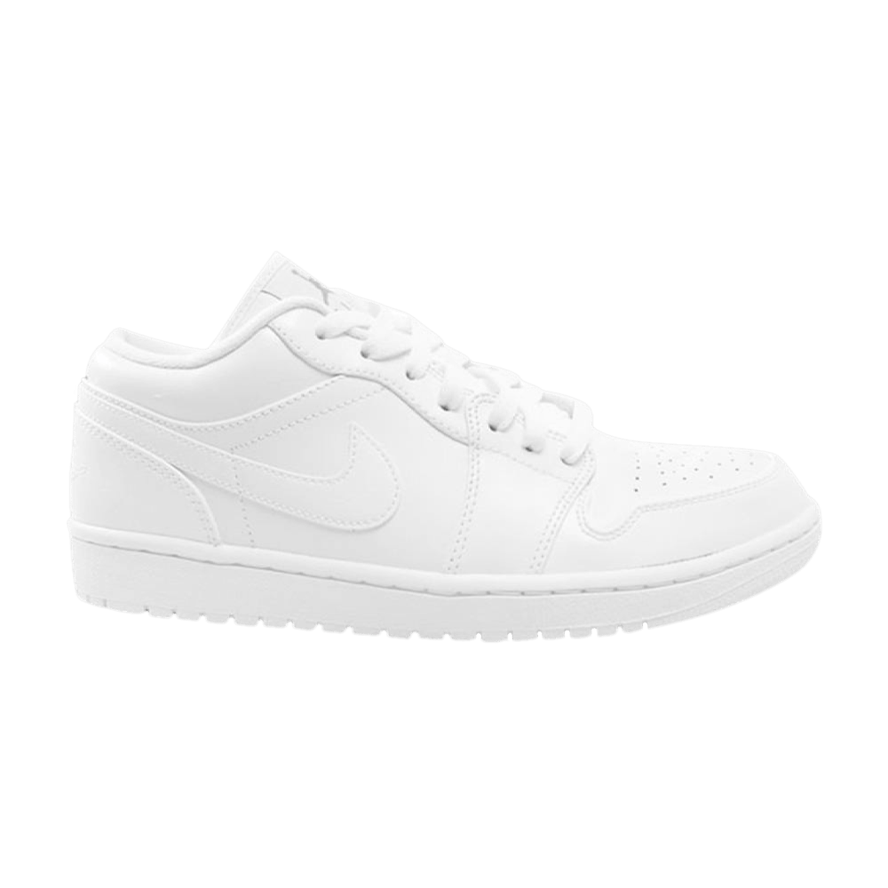 all white jordan 1 low top