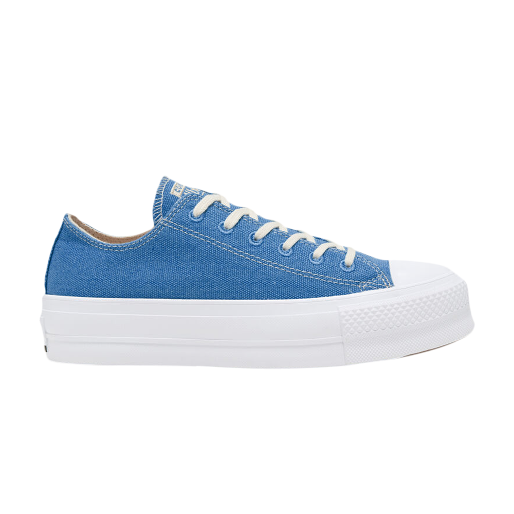 Pre-owned Converse Wmns Renew Cotton Chuck Taylor All Star Platform Low 'coast' In Blue