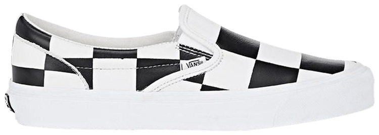 Barneys New York x Vans OG Classic Slip On LX Checker   White Black