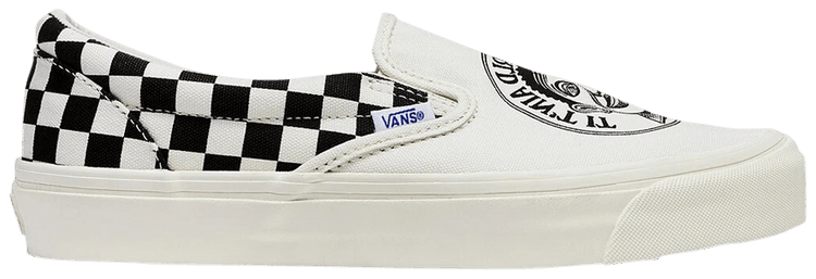 John Van Hammersveld x OG Classic Slip On LX Checker   Marshmallow Black