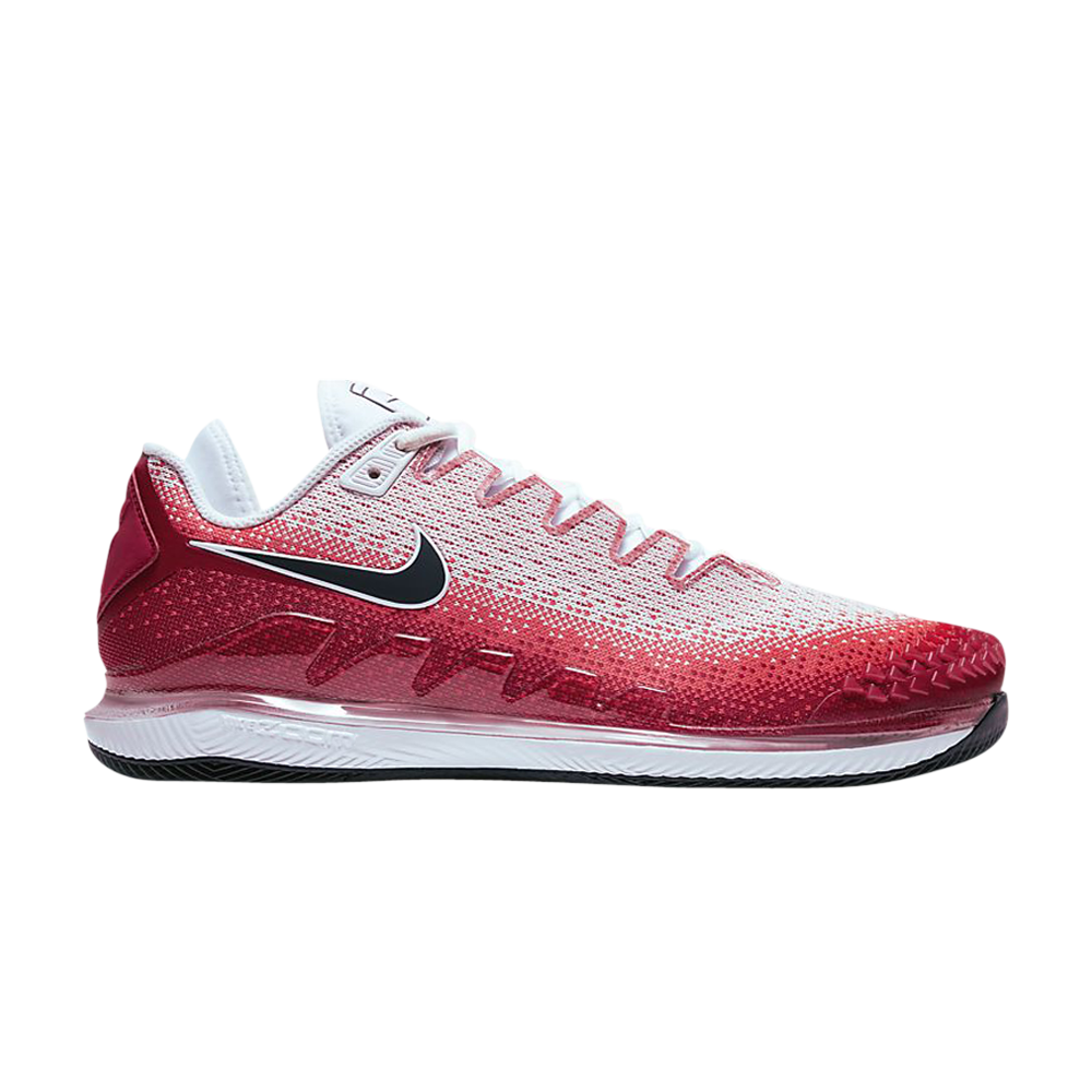 Pre-owned Nike Court Air Zoom Vapor X Knit Hc 'crimson Gym Red'