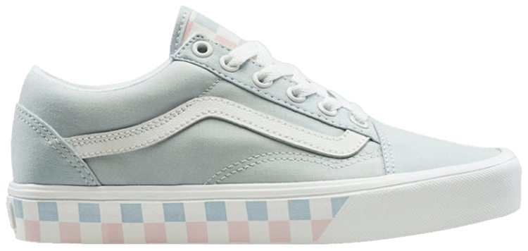 Vans Old Skool Lite Brushed Twill Check   Baby Blue