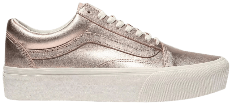 Vans Wmns Old Skool Platform Metallic Rose Gold