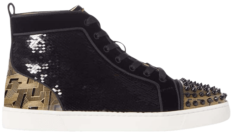 Christian Louboutin Louis Spikes Orlato High Black
