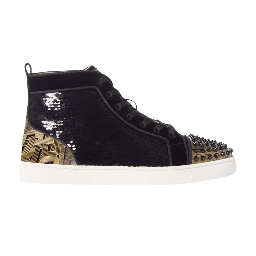 Pre-owned Christian Louboutin Louis Spikes Orlato High 'black' | Men's Size 42