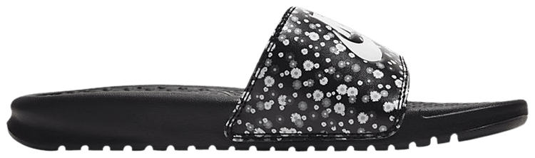 Nike benassi store floral slides womens