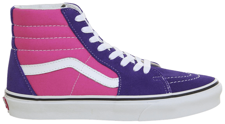 Vans Sk8 Hi Deep Blue Hot Pink