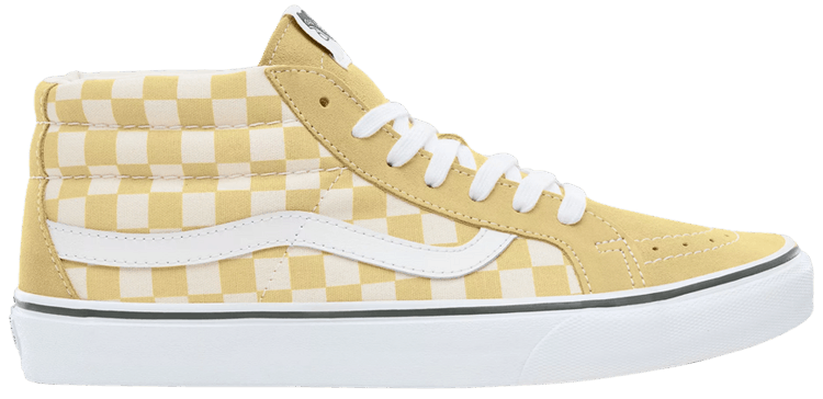 Vans Sk8 Mid Reissue Checkerboard   Pineapple Slice